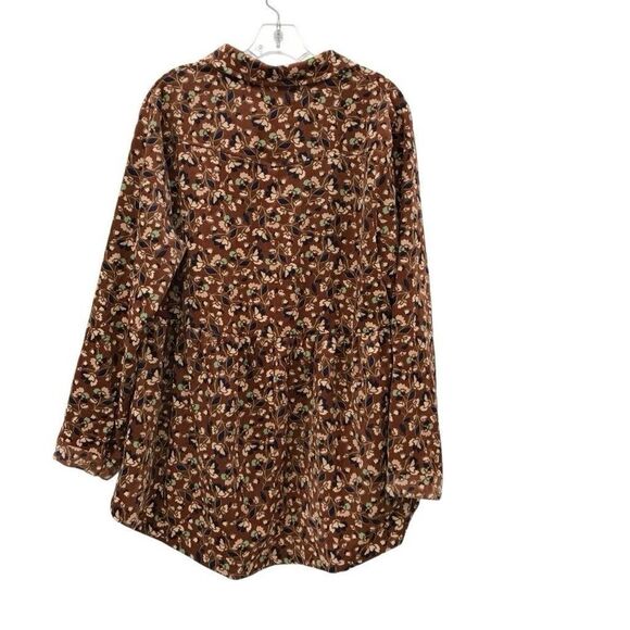 Umgee Womens Top Size 1X Tunic Flare Sleeve Floral Bloomcore Boho Lagenlook - Picture 2 of 4